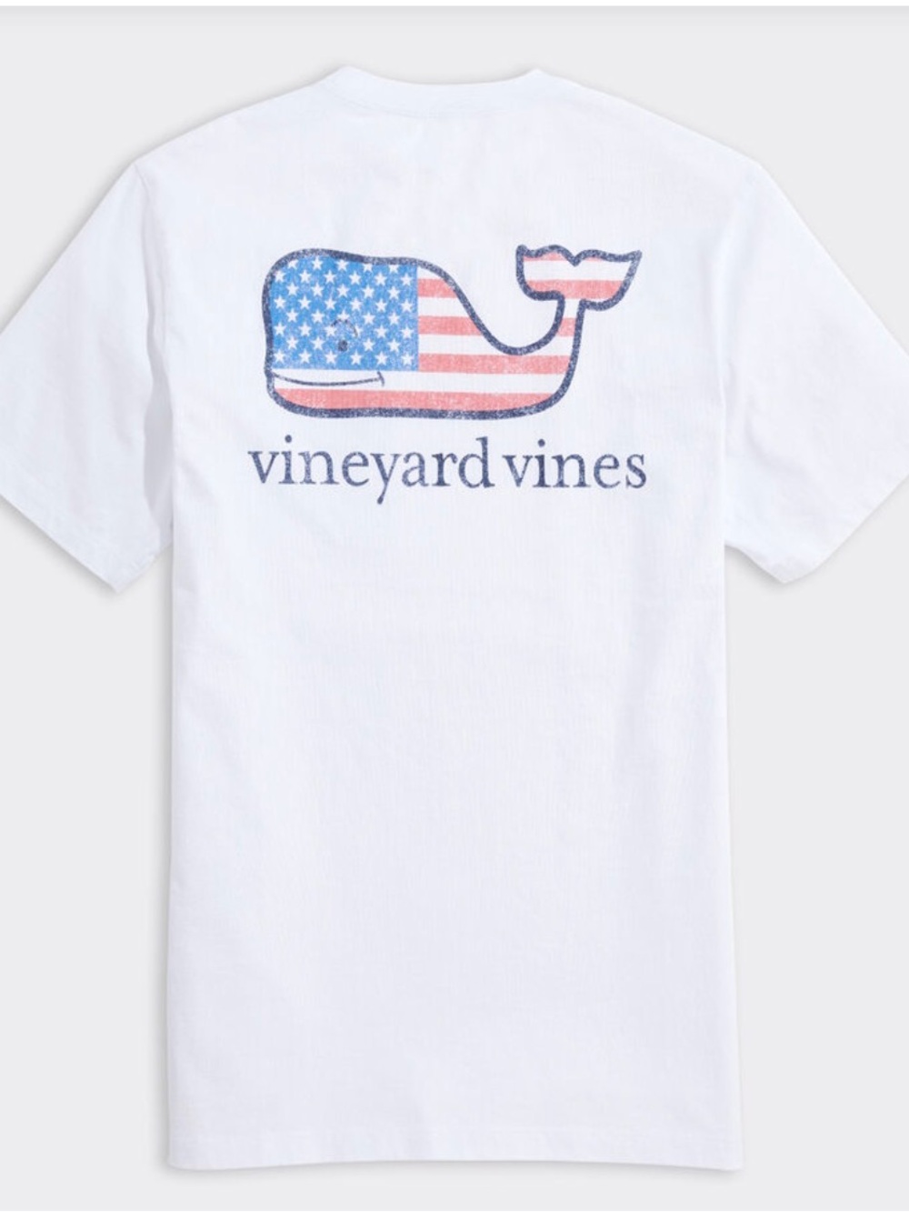 Vineyard Vines White Short Sleeve Tee with Pocket